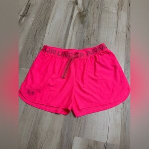 Under Armour Girl’s Bright Pink Athletic Shorts
